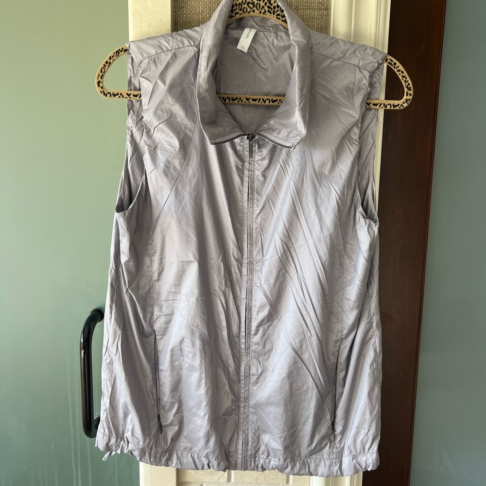 Gap Metallic purple Zip-Up Vest